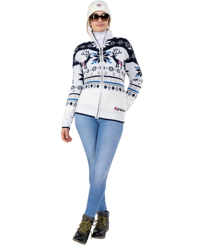 Giacca norvegese SVERRE Donne offwhite-navy