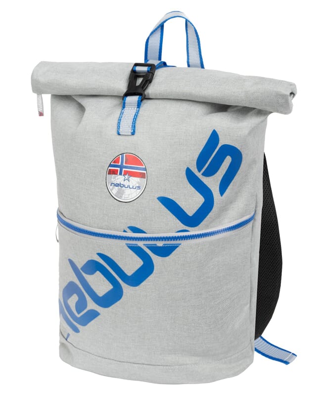 Stor ryggsäck för livsstil - väska COLUMBUS hellgrau-kobal
