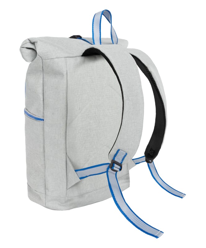 Stor ryggsäck för livsstil - väska COLUMBUS hellgrau-kobal