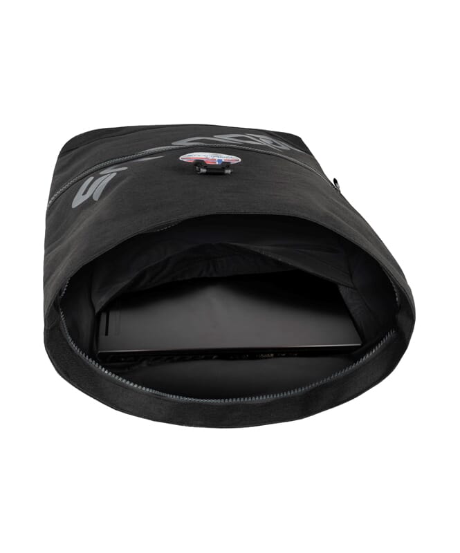 Großer Lifestyle Rucksack &#8211; Tasche COLUMBUS schwarz-grau