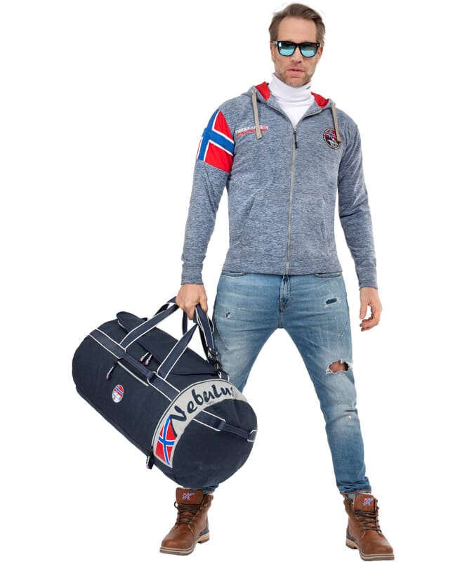 Large lifestyle travel bag  VANCOUVER navy-hellgrau