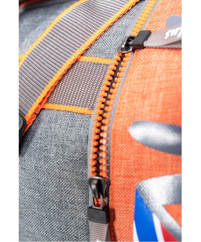 Suuri Lifestyle matkalaukku VANCOUVER grau-orange