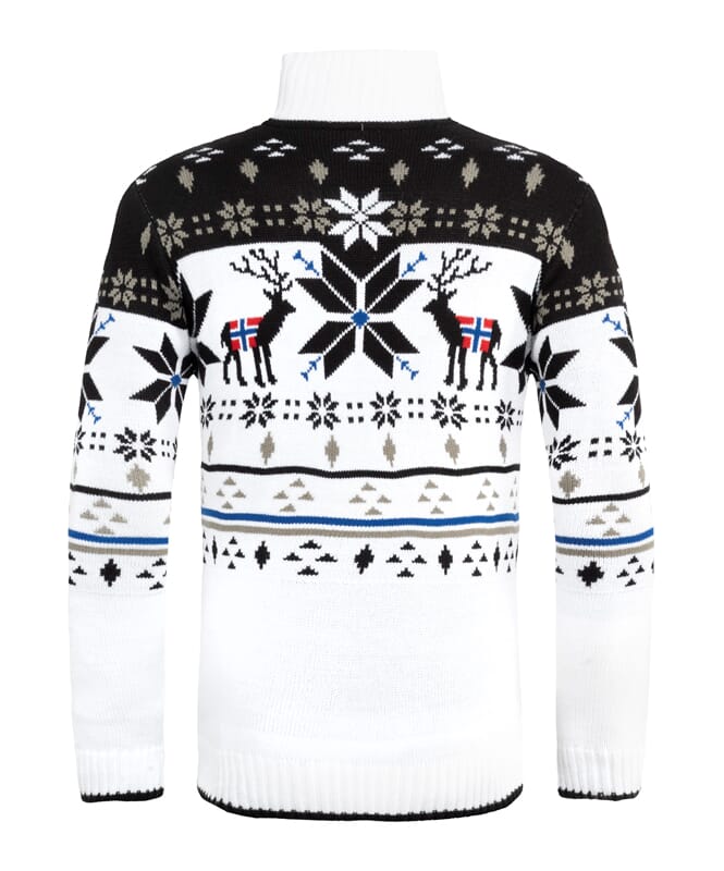 Pullover norvegese STAG Uomo weiß-schwarz