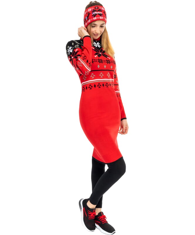 Norjalainen mekko HIGH Naisille rot-schwarz