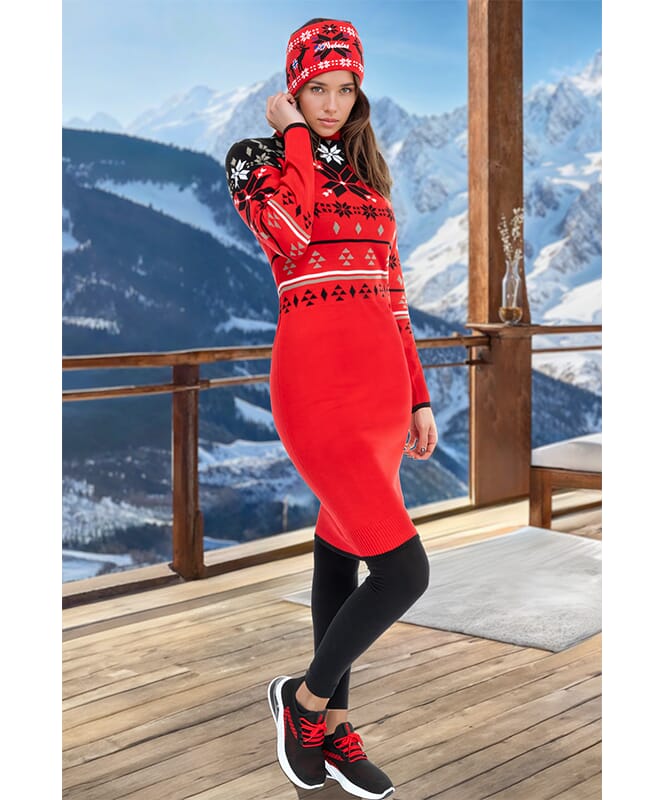 Norwegian Dress HIGH Women rot-schwarz