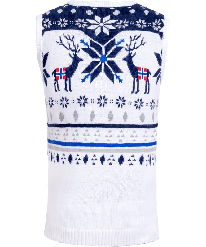 Maglione giromanica norvegese SLEEVER Uomo offwhite-navy