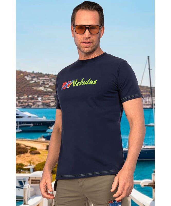 T-shirt REACT Men navy-lime