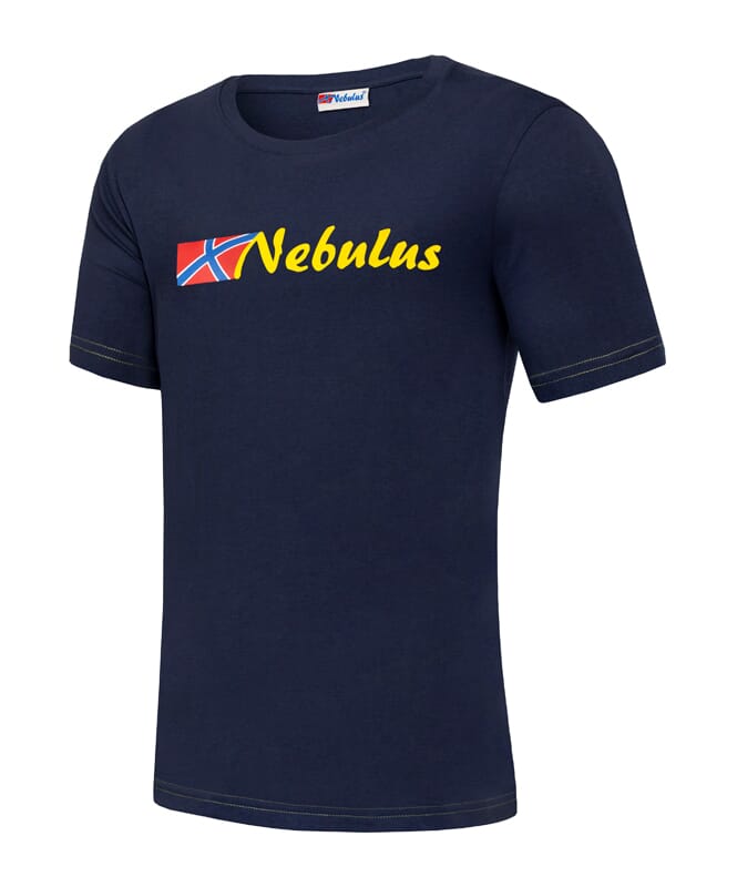 T-shirt REACT Herrer navy-gelb