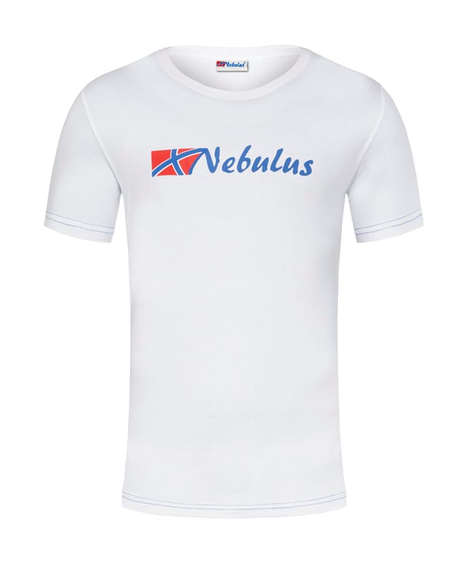 Camiseta REACT Hombres weiß-kobalt