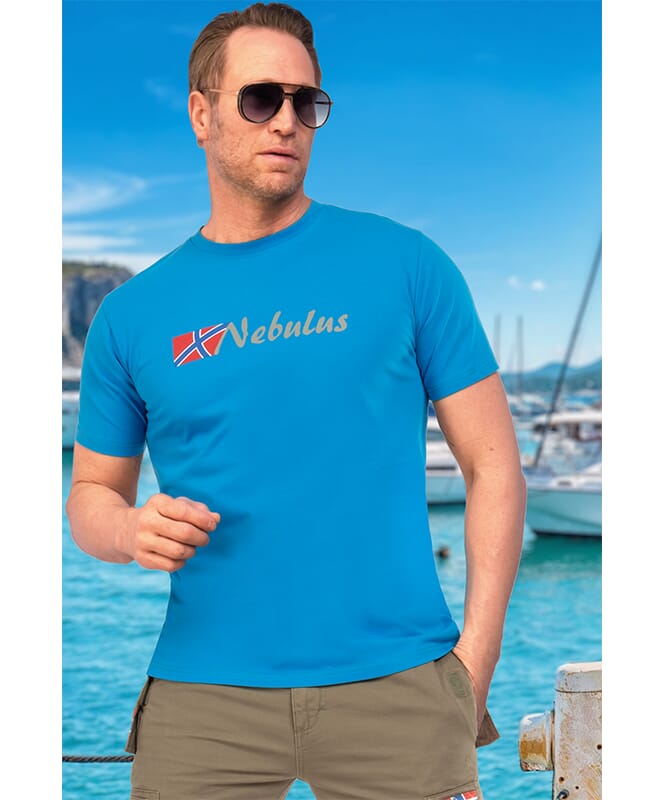 T-shirt REACT Homme skyblue-grau