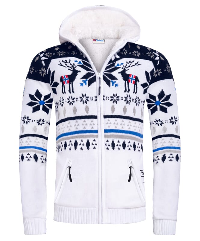 Veste norvégienne Hoody NORON Homme offwhite-navy