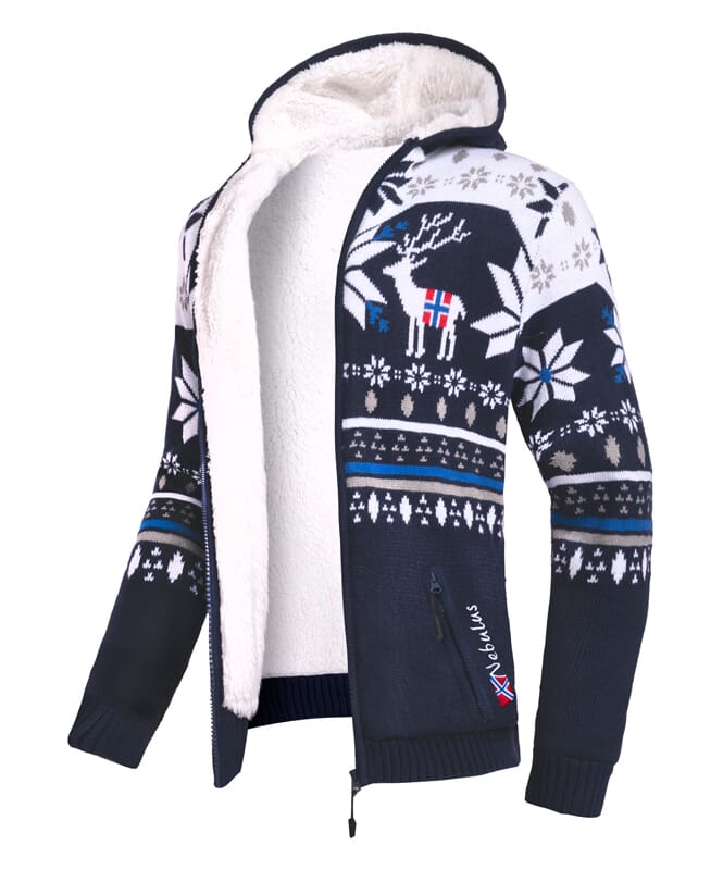Veste norvégienne Hoody NORON Homme navy-offwhite