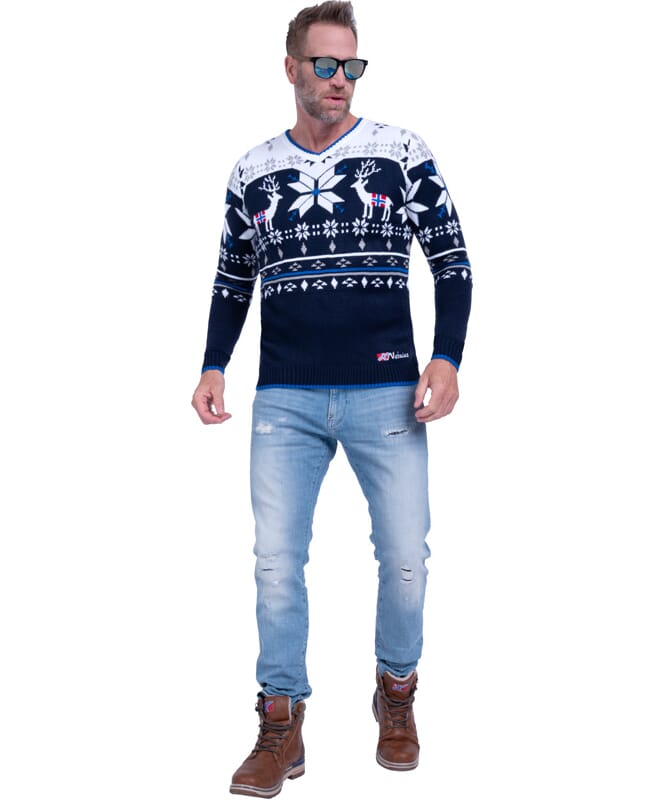 Norge Pullover BREEN Herrer navy-offwhite
