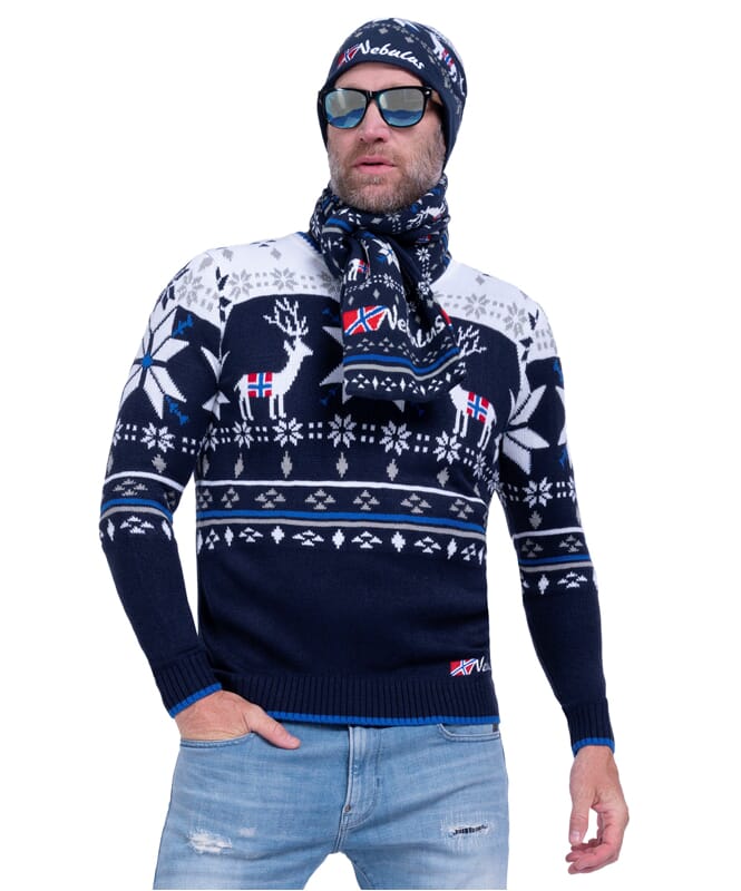 Norge Pullover BREEN Herrer navy-offwhite