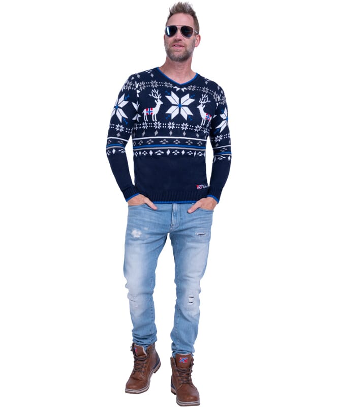 Pull-over norvégienne BREEN Homme navy