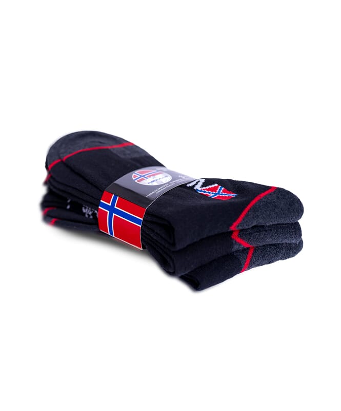 Norwegian thermal socks 3 pack WOOLY Women schwarz