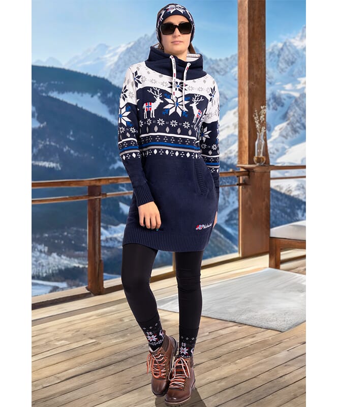 Vestido noruega FINALY Mujeres navy-weiß