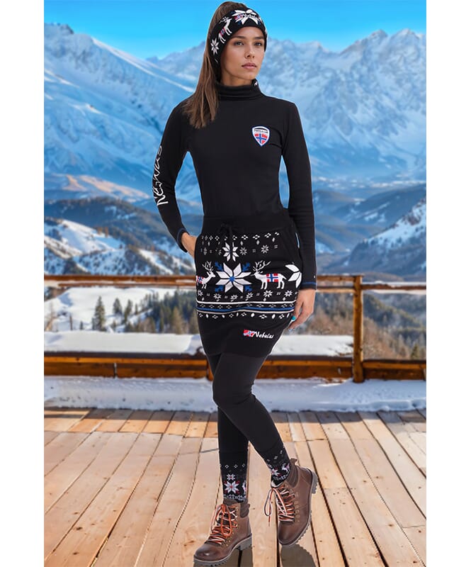 Falda noruega SKIRTY Mujeres schwarz