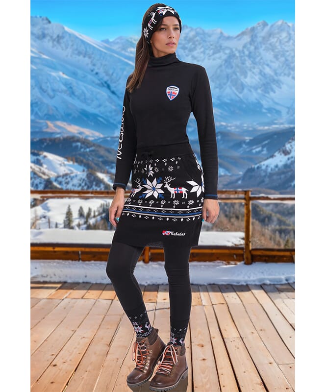 Falda noruega SKIRTY Mujeres schwarz