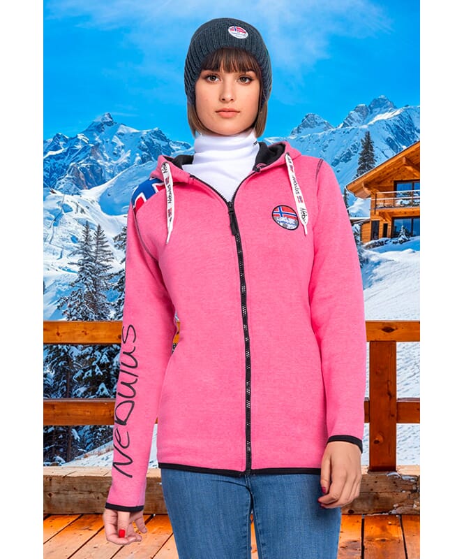 Sweatjacket TURIOL Women fuchsia-schwarz