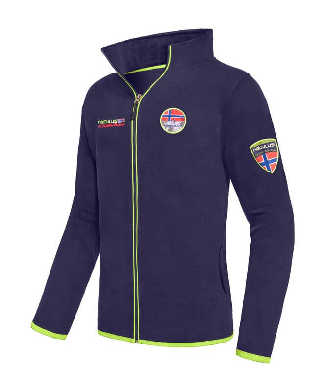 Veste Sweat NORY Homme navy-lime