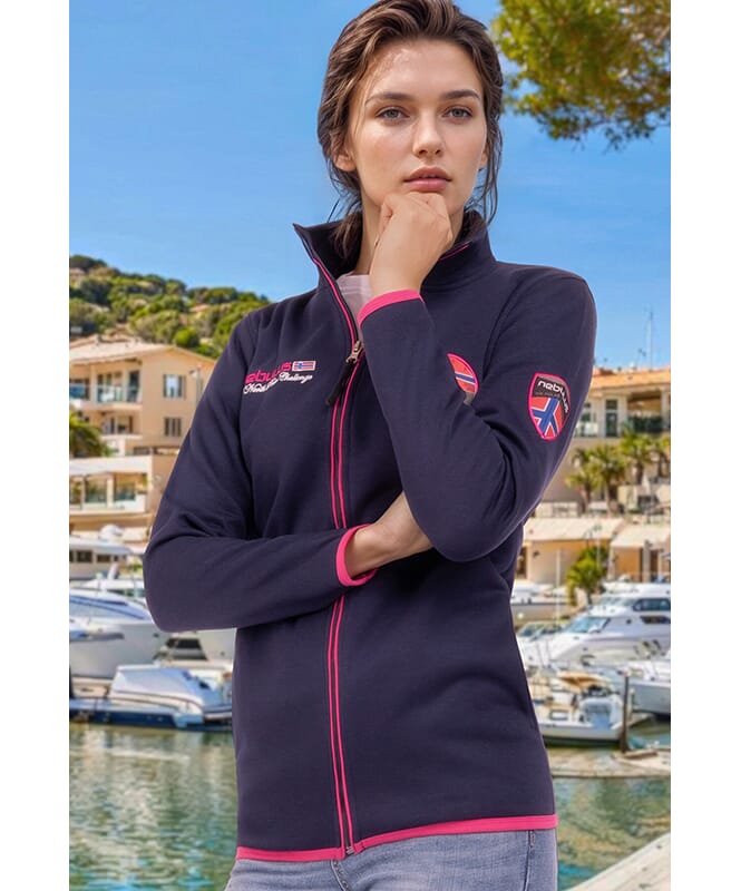 Sweatjacket NORY Women navy-rosa