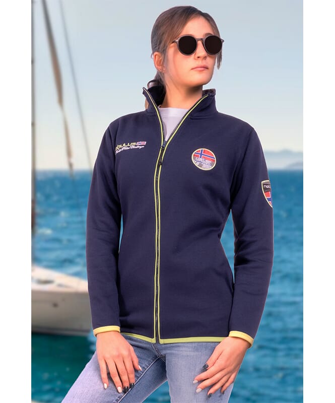Sweatjacket NORY Women navy-lime