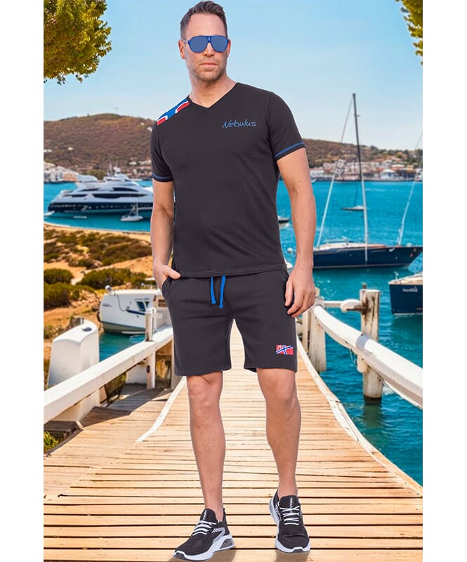 Shorts TAURINO Herr schwarz-kobalt