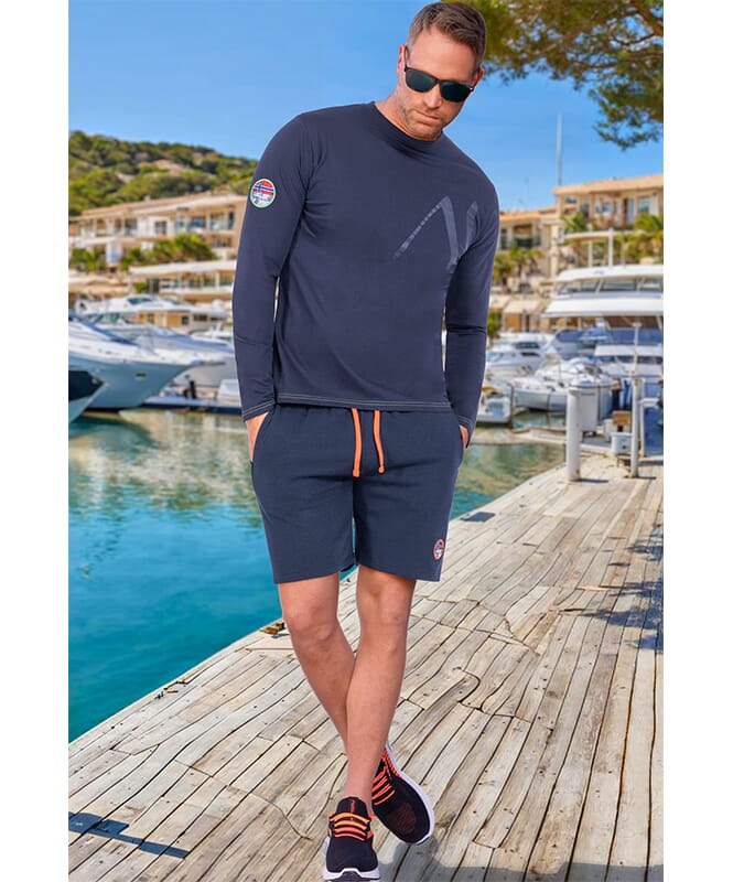 Maglia a maniche lunghe CHOP Signori navy-lime