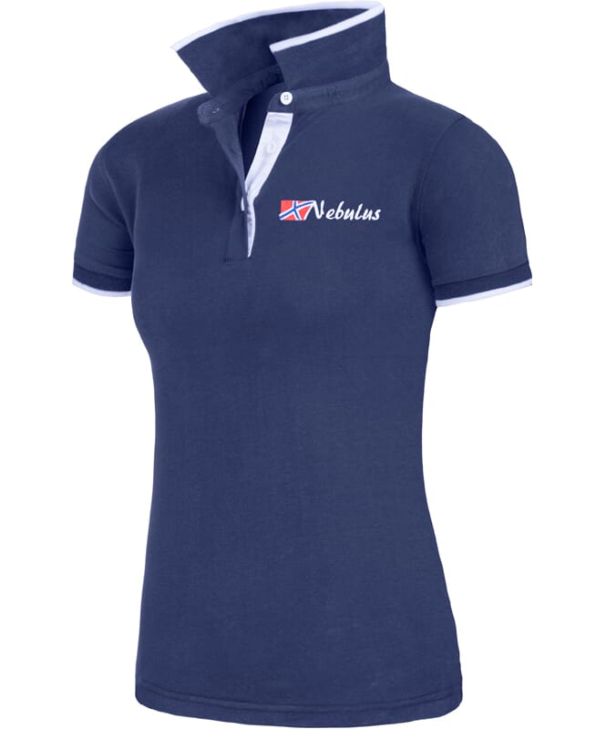 Camiseta polo LASTONE Mujeres navy-weiß