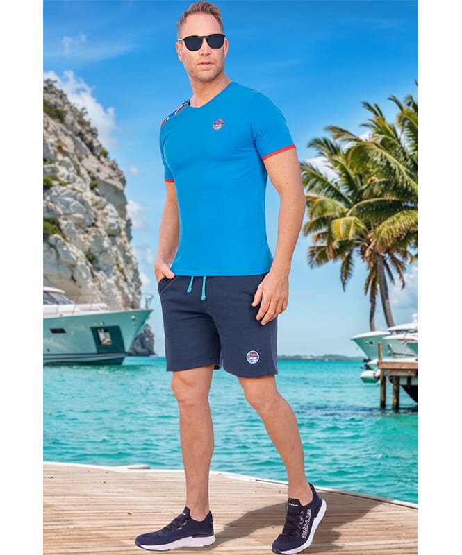 T-shirt NORRY Homme malibu-rot