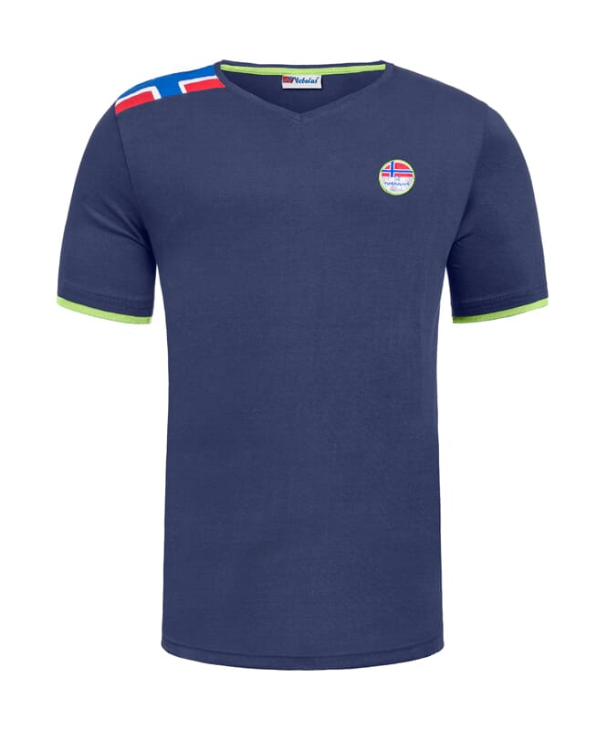 Camiseta NORRY Hombres navy-lime