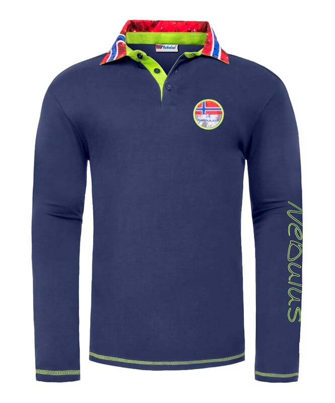 Langarm Polo SECOND Herren navy