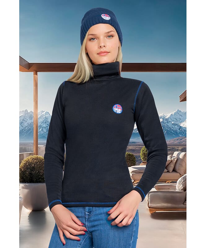 Pullover collo alto BOOST Donna schwarz