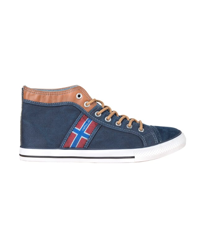 Deels leren Sneaker UTAH High Heren navy