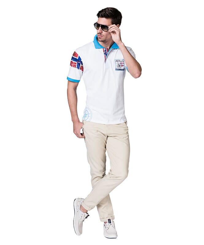 Shirt polo ARENDAL Homme weiß