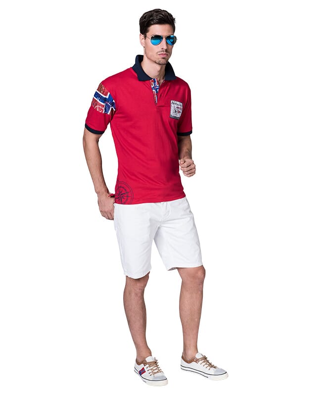 Shirt polo ARENDAL Homme rot