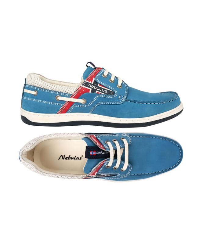 Leather Boat Shoes RIVA blue_suede