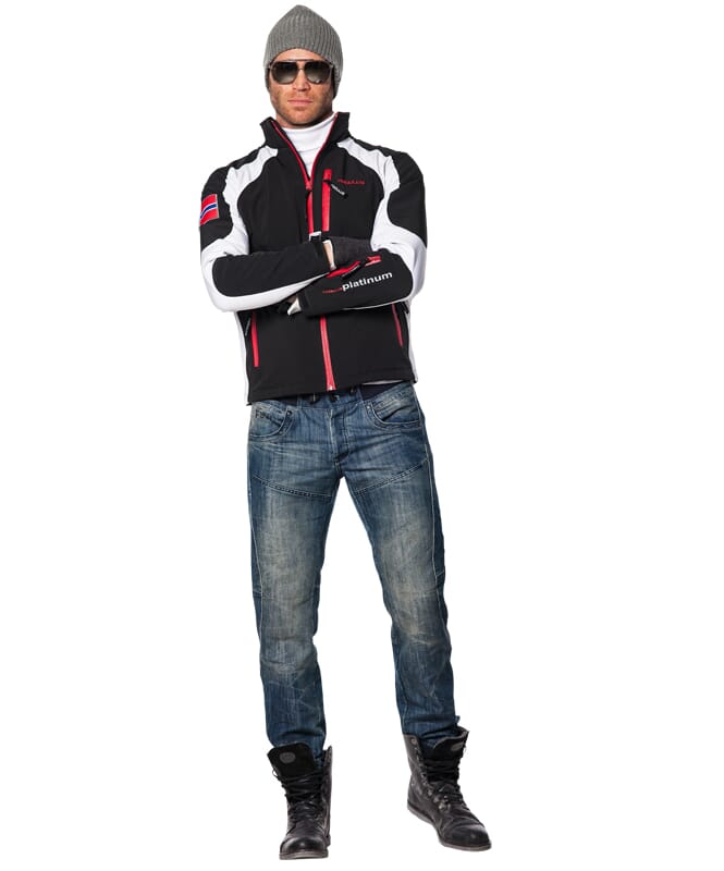 Ski Jacket ROCKSHELL Men schwarz-weiß