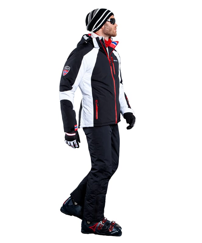 Ski Jacket DAVOS Men schwarz-weiss