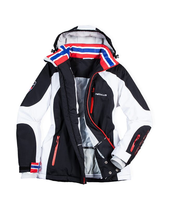 Ski Jacket DAVOS Women schwarz-weiß