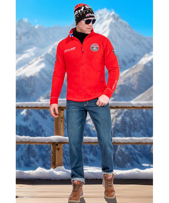 Fleece Jacket EXPLORE Men rot