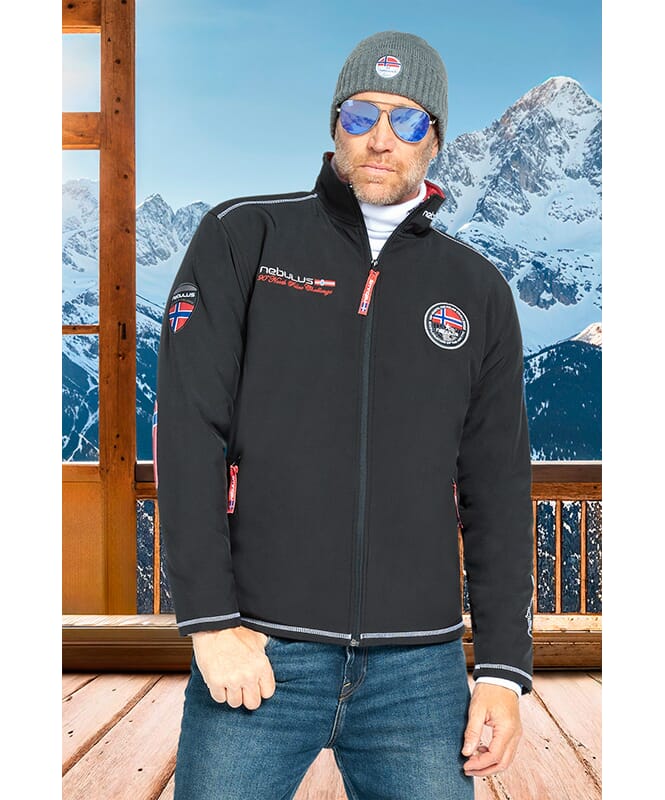 Giacca invernale in softshell MAESTRO FUR  Uomo schwarz